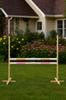 Sprunghindernis für Hobby Horse 160cm, H-120cm, Zwei Stangen - Beige und Hellrosa