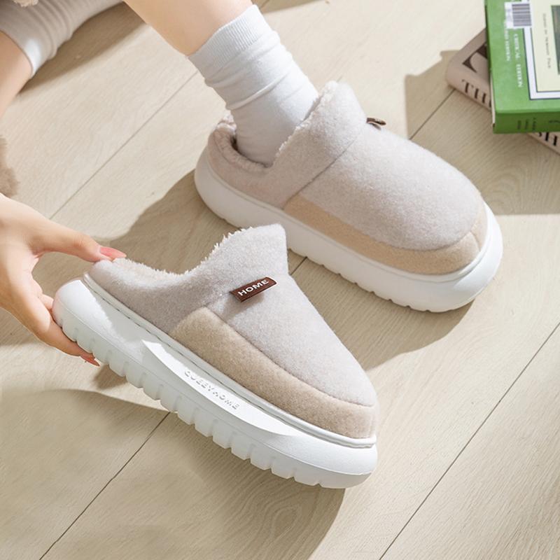 Fashion Winter Platform Women's Home Slippers Flats Fluffy Luxury Designer Woman Shoes Indoor Casual Plush Footwear Fuzzy Fur Slides New