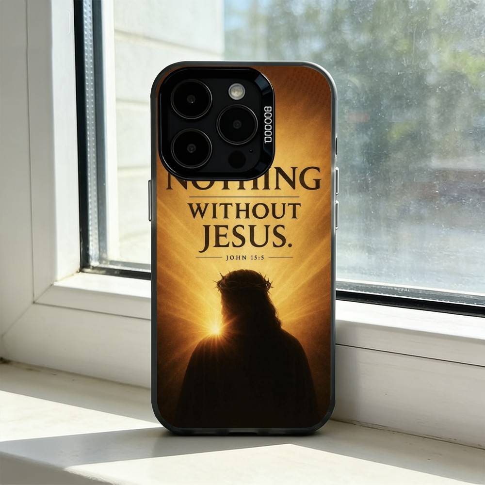 Bible Verse Christian Q-Quote Phone Case For iPhone 17,16,15,14,13,12,11 Plus,Pro Max,XS,Colorful Silver Phone Case Funda Cover