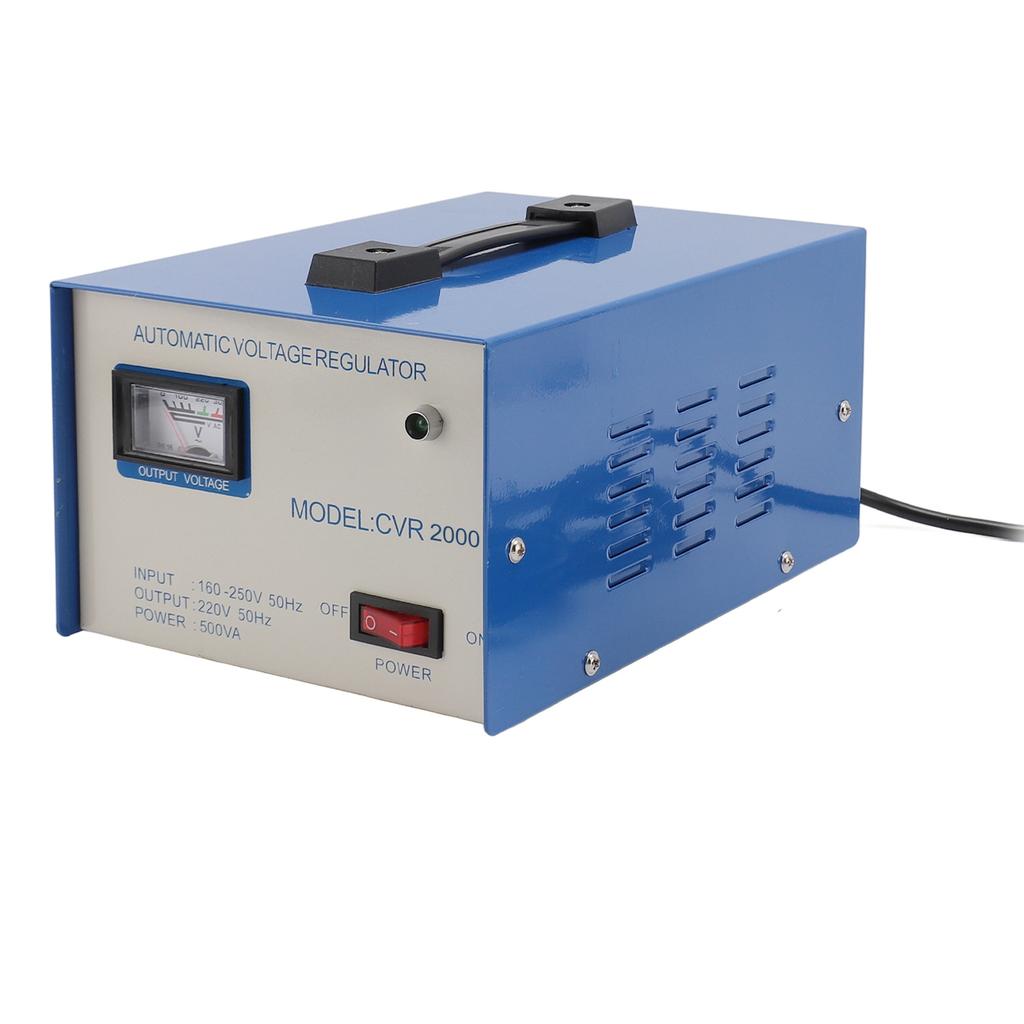 Spannungsregler 2000W 1 Ein- und Ausgang Einphasig Automatischer Spannungsstabilisator mit 2 Steckdosen