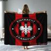 1PC Eintracht Frankfurt Custom Name Patterned Flannel Blanket Suitable For All Seasons for Home Decor Warmth and Comfort Gifts Holiday Present
