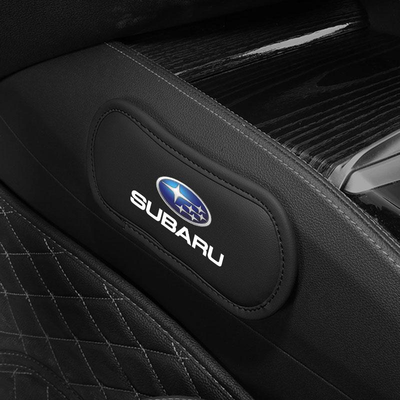 Bil Läder Knäskydd Kudde Kudde Lårstöd Kollisionsskydd För Subaru XV BRZ WRX STI Forester Ascent Impreza Legacy Outback Levorg