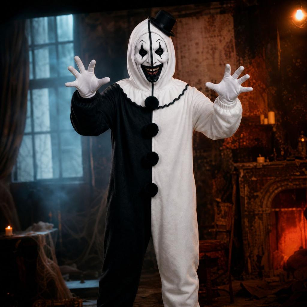 Scary Halloween Pajama Costume for Adults, Sleepwear for Women and Men