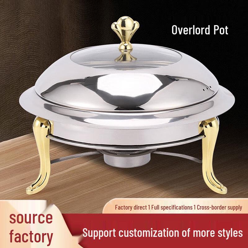 Stainless Steel Chinese Buffet Alcohol Stove Hot Pot