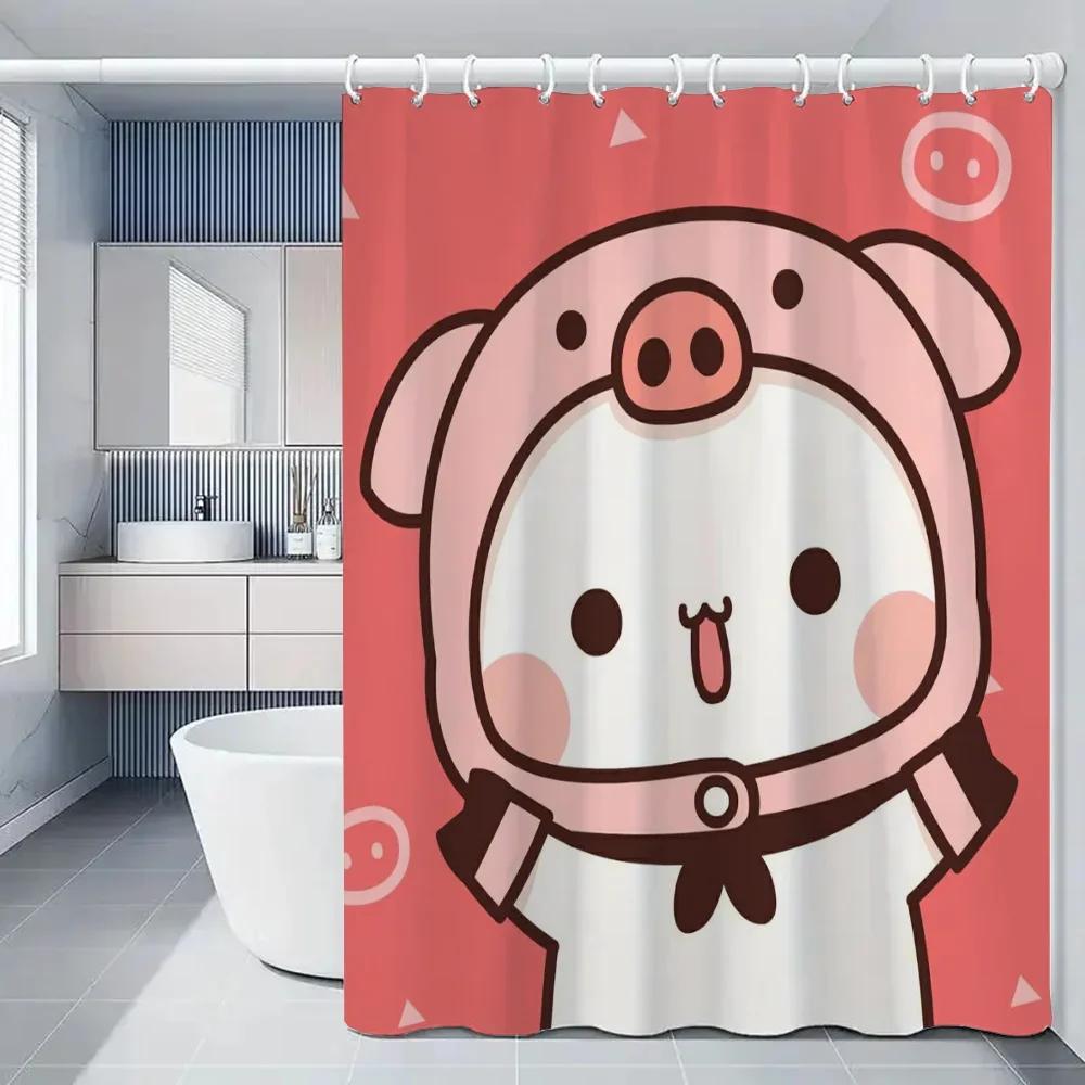 1pc BUBU DUDU Bathroom Curtains Bath Curtain Folding Partition Shower Accessories Bedrooms Luxury European Polyester Fabric