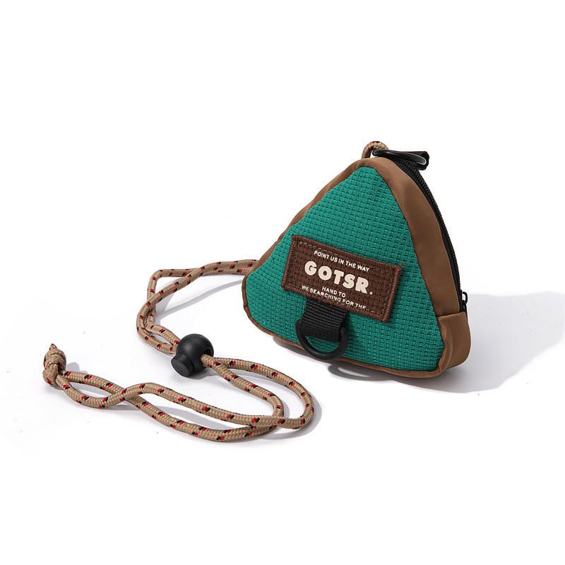 Unisex Triangle Key Pouch With Creative Design And Keychain Functionality