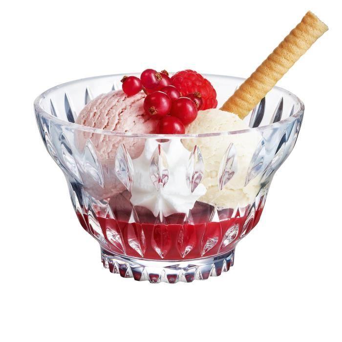 Coupe À Dessert - Arcoroc - Maeva Vintage - Verre Ultra Transparent - Lot De 6 Pièces
