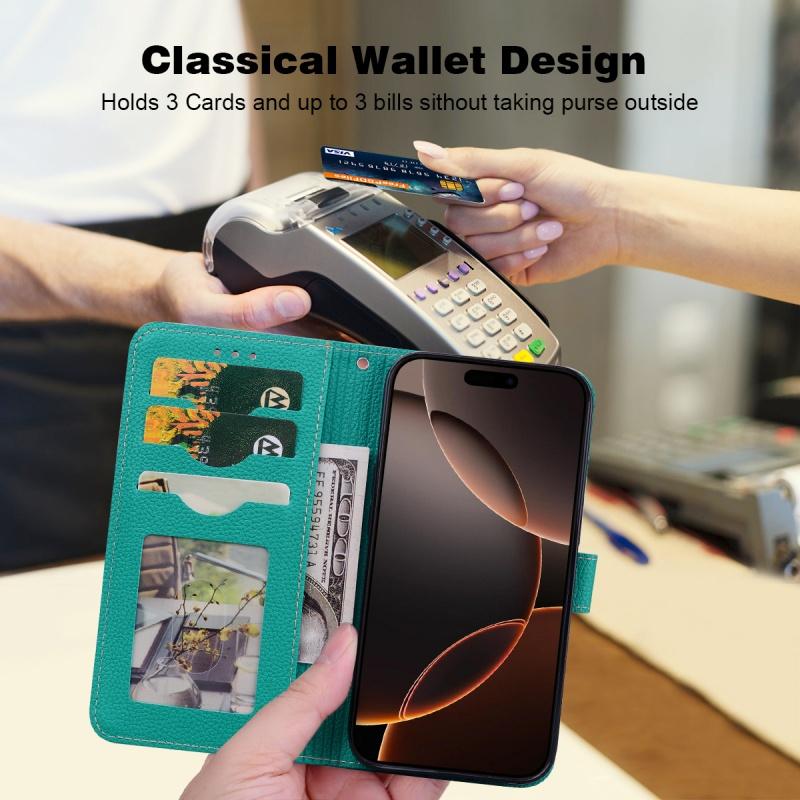 Leather Wallet Flip Case For Xiaomi 14 13 Ultra 14T 13T Pro 13 Lite Soft Back Cover With Card Holder