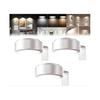 (blanc)Lot de 3 Lumières pour Tableaux Muraux, Lumières pour Affiches, Lumière LED Magnétique Rechargeable Sans Fil pour Peinture, Image pour Mur avec 3 Températures de Couleur