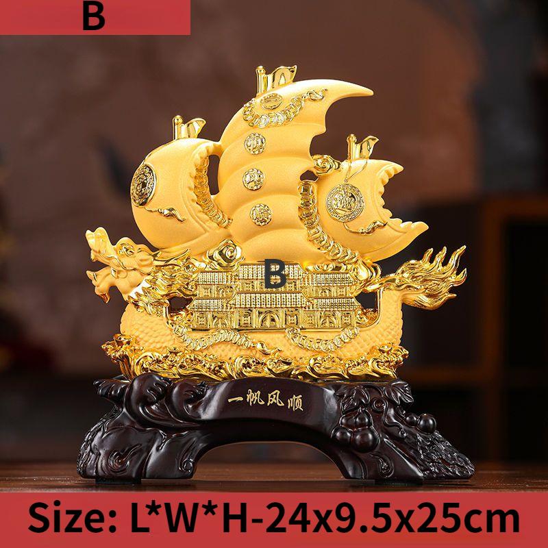 Smooth Sailing Boat Decorations Housewarming Relocation Gift Giving Boss's Office Financial Attraction Decoration Home