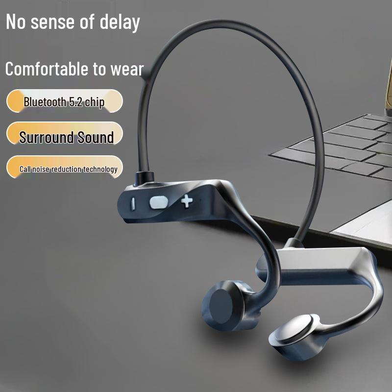 KS69 Sports Bone Conduction Bluetooth Ear-Hook Headphones with 3D Stereo Sound Effects