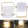 Creative Foldable Night Lights Wood Handle Reading Lamp Modern Folding Lantern Light  Camping