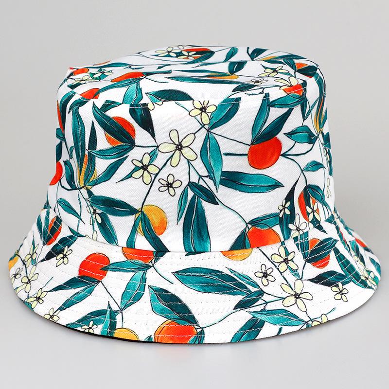 Double-Sided Tropical Fruit Bucket Hat – Trendy Sun Protection for Outdoor Wear