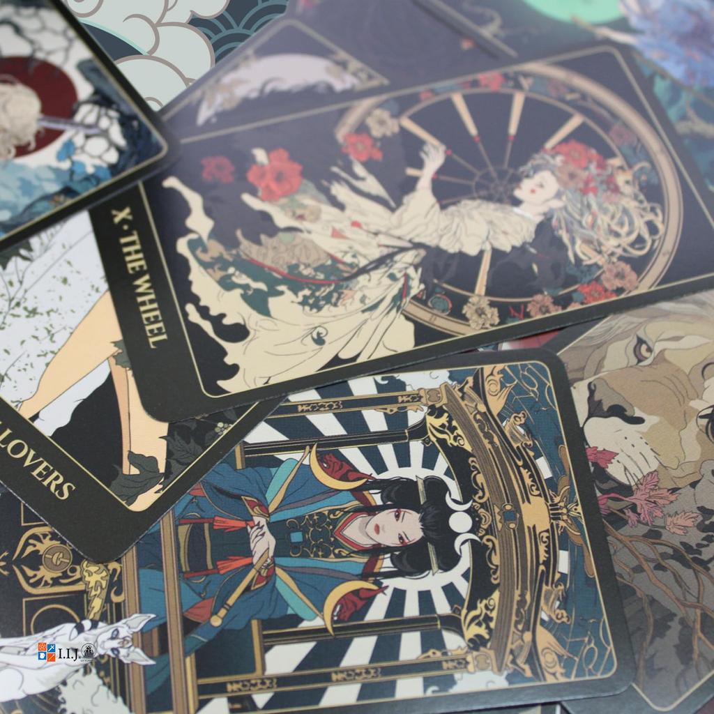 I.I.J Ukiyo Tarot Waite Edition 78-Card Tarot Cards, Tarot Reading, with Japanese Instructions, Authentic Product