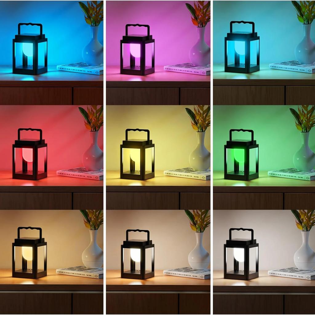 1pcs Portable Rechargeable Solar Desk Lamp with Multi-color Adjustable Outdoor Solar Light Reading and Camping Outdoor Lighting