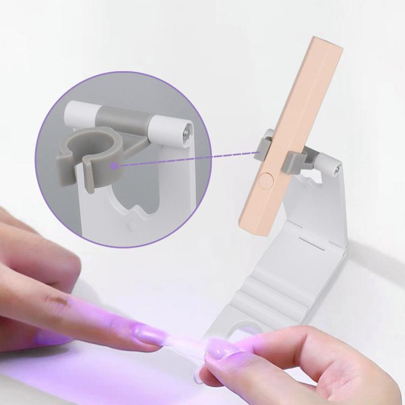 Nail Art Light Lamp Holder Nail Dryer Machine Phototherapy Lamp Bracket Rotatable And Foldable Nail Art Uv Light Lamp Holder
