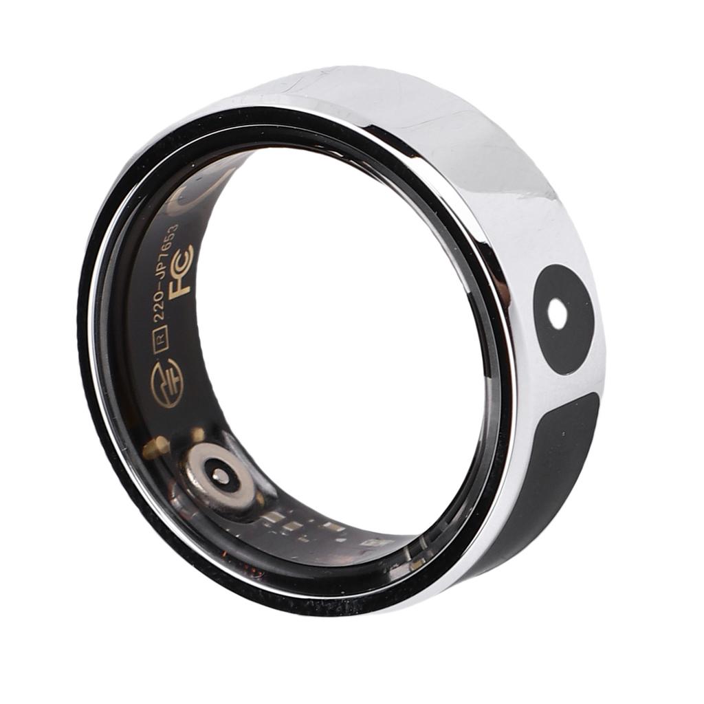Smart Ring Fitness Tracker Men Women Touch Screen 5ATM Water Proof Health Exercise Record Steps with Charging Bay