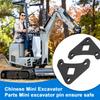 2Pcs Drive Motor Reinforcement Brackets for 1 to 2 Ton Mini Excavator 1 2 Inch Heavy Steel Flange Plate Bracket Welded