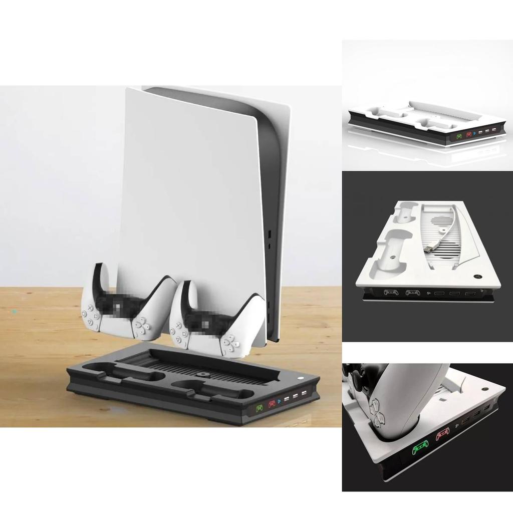 Versatile Ps5 Gaming Console Cooling Stand With Fan And Charging Dock For Ps5