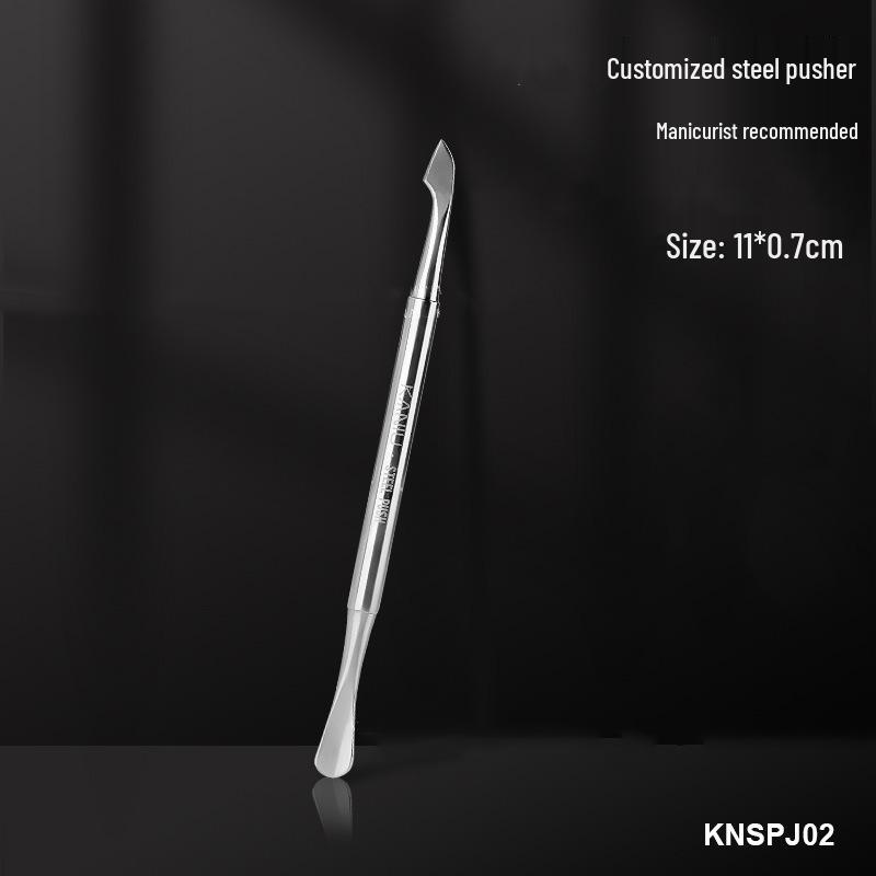 

Скошенный стальной двухсторонний пушер и ремувер для кутикулы для профессионального ухода за ногтями