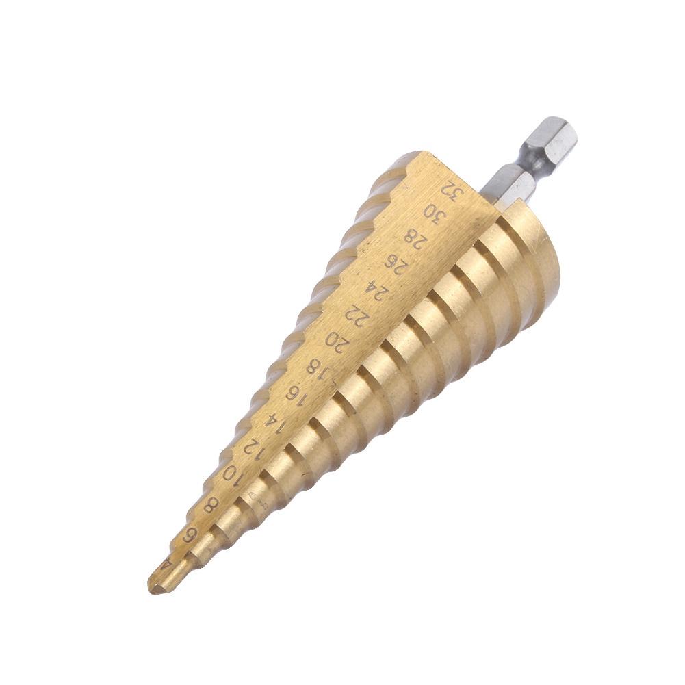 High Quality Titanium HSS Large Step Cone Drill Bit Hole Cutter Tool 4 32mm