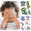 3D Cartoon Anime Butterflies & Flowers Children's Tattoo Stickers - Customizable, Glow-in-the-Dark, Glitter Scar Covers