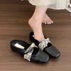 Inner Heightening Bag Head Half Slippers Women Wear New Spring and Summer New Fairy Platform Mary Jane Slope Heel Single Shoes