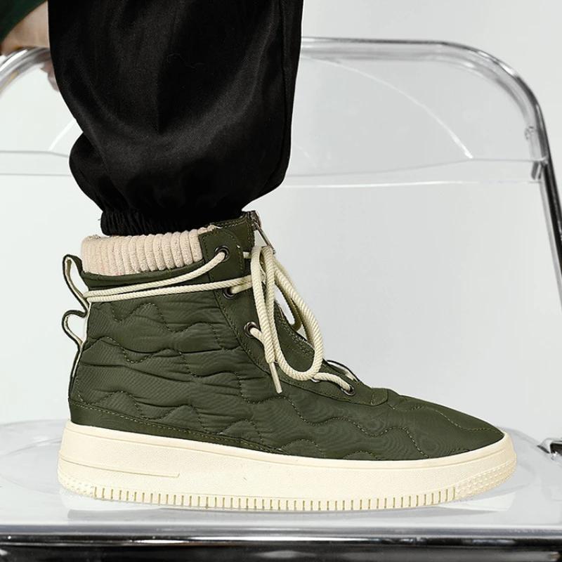 2025 Žiemos Nauji Vyriški Batai Storu Padu Atsparūs Dėvėjimuisi Vyriški Laisvalaikio Batai Kvėpuojantys Vyriški Aukštakulniai Lentos Batai Botas Para Hombre