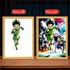 Light Painting Photo Frame Anime Figure Hunter×Hunter Led Night Light Killua Figures Action Collection Room Decor Gift Moon Lamp
