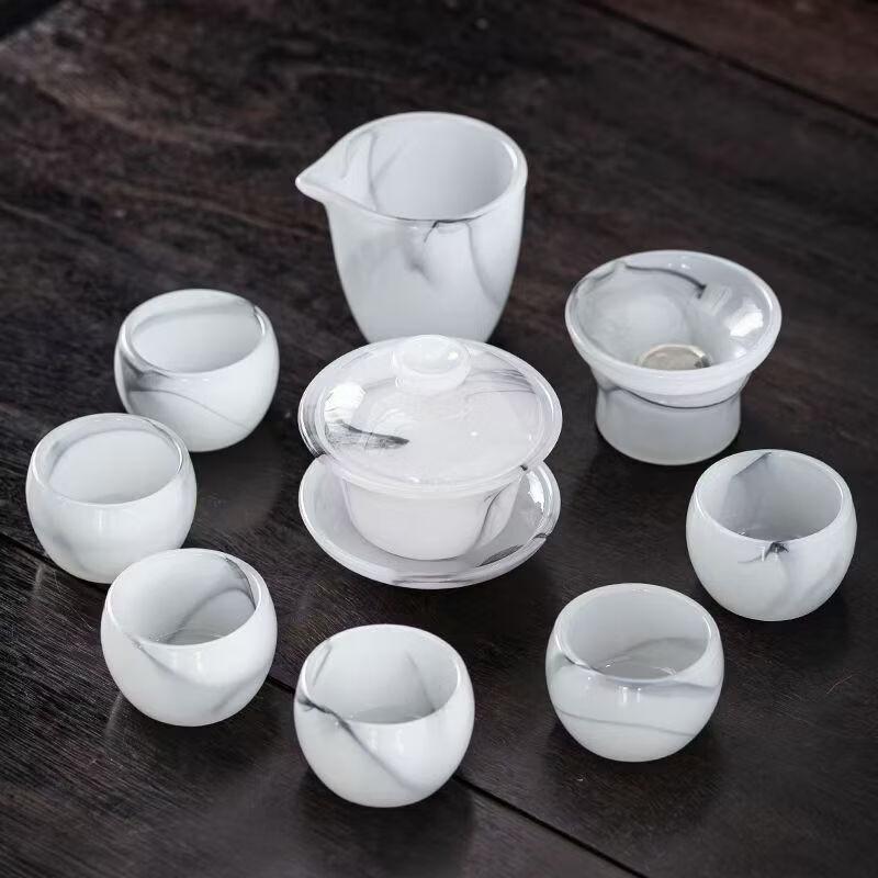 Handun Chinese Ink Glazed Tea Set