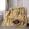 1Pc Treasure Map Adventure Flannel Blanket, Soft And Comfortable, Casual Warm, Camping Travel, Christmas, Halloween Xmas Gift Y1921