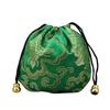 Bright Color Chinese Good Lucky Bag Auspicious Cloud Design Storage Gift Pouch