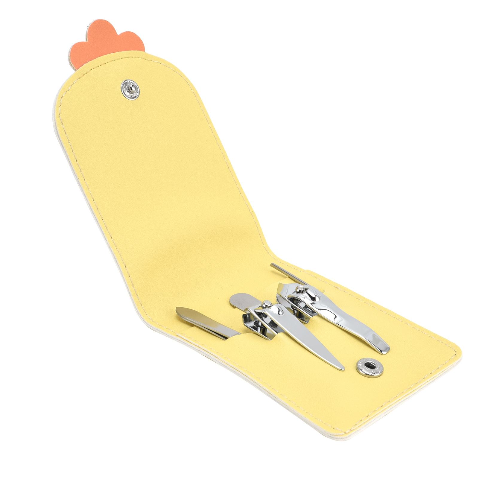 5Pcs Set Stainless Steel Nail Clipper Set Portable Manicure Kit Nail File Eyebrow Trimming Clip Type 1