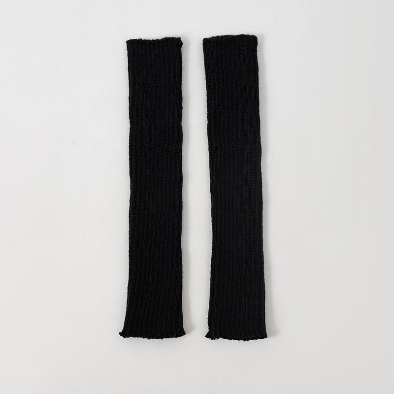 

Серые длинные чулки Y2K для женщин — надежная посадка для красивых ног и стройных икр, осень/зима With cardboard One size чёрный