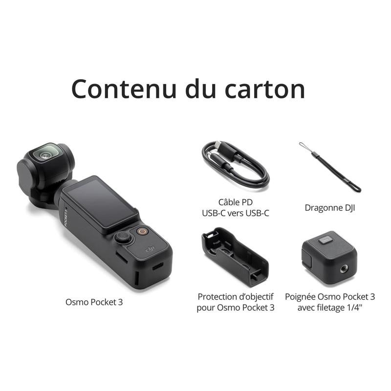 Camera DJI 3-Axis Gimbal 4K60FPS 1 Inch CMOS Pocket 3