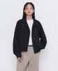 Musinsa Standard Woman Women'S Rn High Neck Shirred Blouson Jacket [Black]