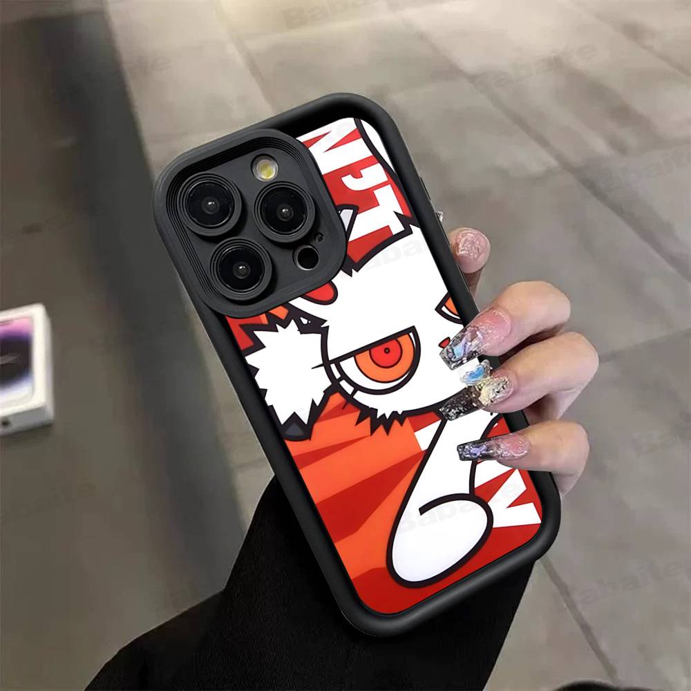 Anime B-Bloody Bunny Silicone Soft Phone Case For IPhone 17 16 14 13 12 11 15 Pro Max Plus Air Cover