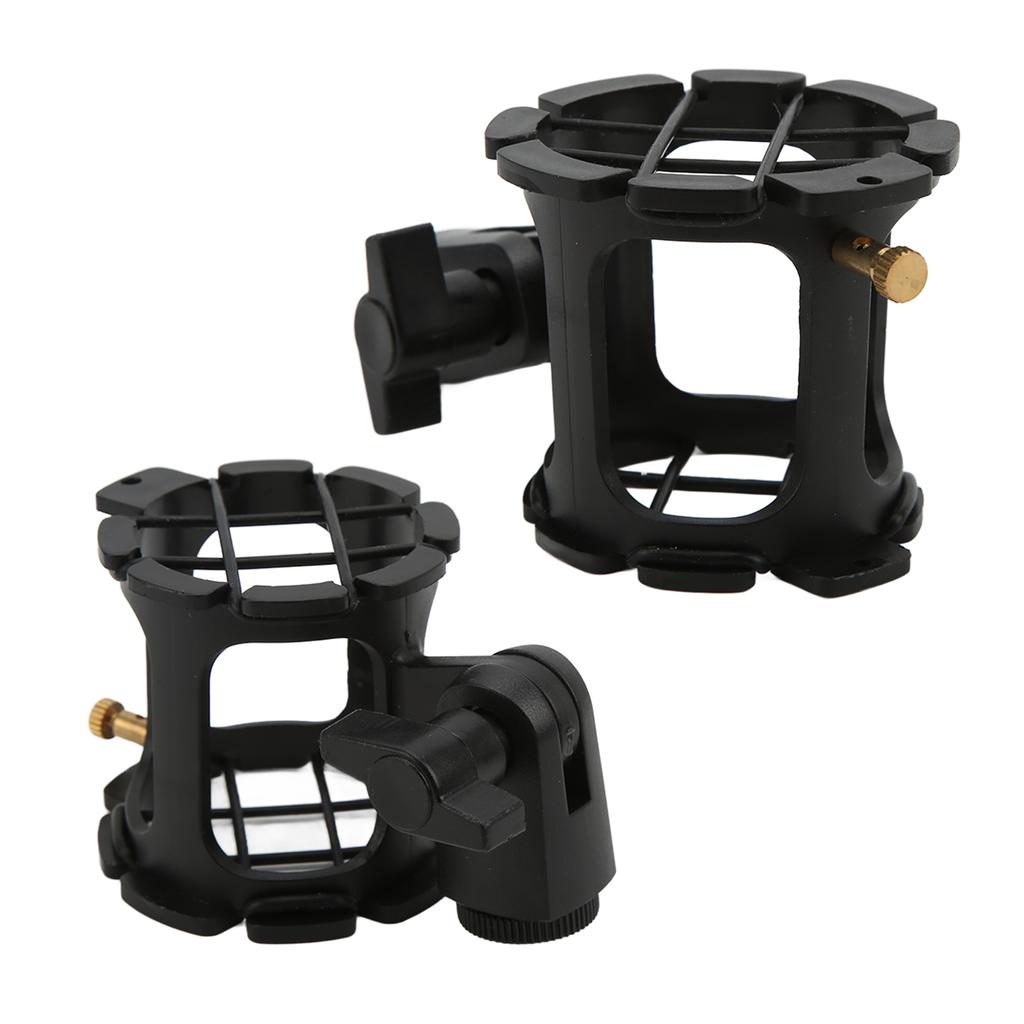 Recording Microphone Holder Mic Shock Mount Plastic Microphone Shockproof Bracket for Live Broadcast