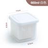 Kitchen Fridge Two - layer Mini Storage Box Refrigerator Organizer