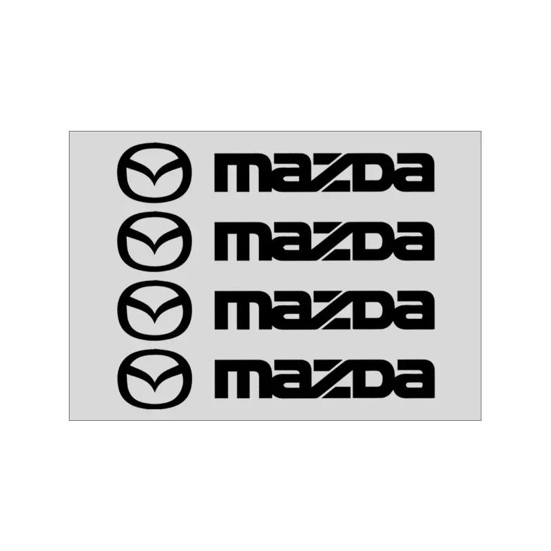 

4pc Car Styling Door Handle Stickers Tire Rear View Mirror Decals For Mazda 3 5 6 CX-3 CX-4 CX-5 CX-7 CX-9 Axela 6 RX8 7 MX3 MX5 коричневый
