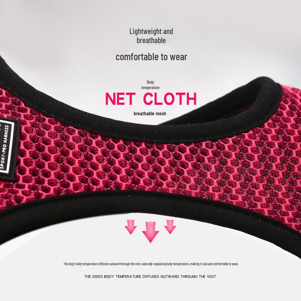 Reflective Comfort Vest Harness with Leash for Small To Medium Dogs