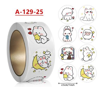 500Pcs Rolls  Kids Lnspirational Stickers Cute Animal Stickers Reward Stickers Kids Stickers Wholesale Self-Adhesive Labels