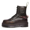 Dr. Martens Warner Bros. X  Jadon Series Leather Round Toe Lace-Up Comfortable Short Martin Boots 5cm Unisex Boots Dark-Gray-Brown 31746302