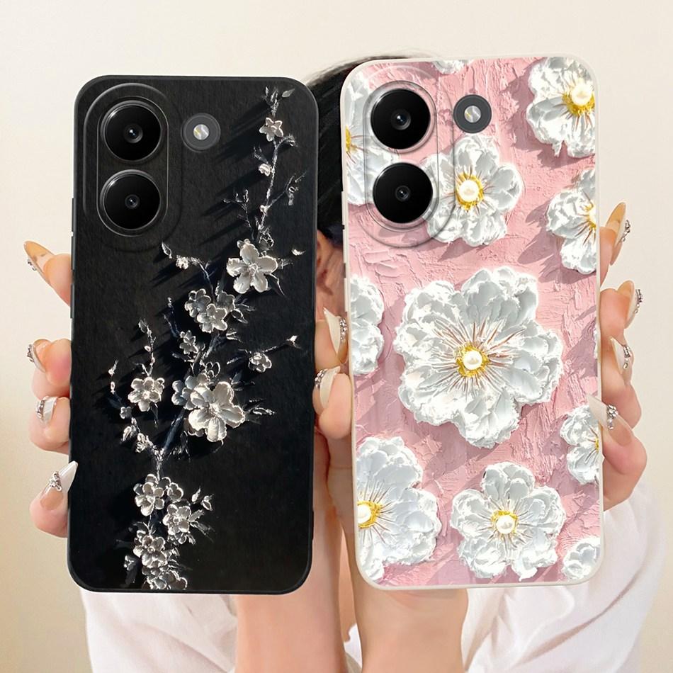 For Xiaomi Poco X8 Pro / X8 Pro Max Cute Cat Flower Cartoon Phone Case For Poco X8Pro X 8 Pro Max 5G Soft Silicone Cover Bumpers