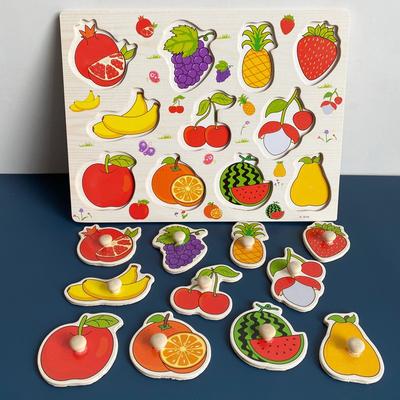 Painel Montessori Infantil de Educação Precoce Prancha de Pegar com as Mãos 1-2 Anos 3 Bebês Quebra-cabeças de Madeira Iluminação Emparelhamento Cognitivo Brinquedos Educacionais