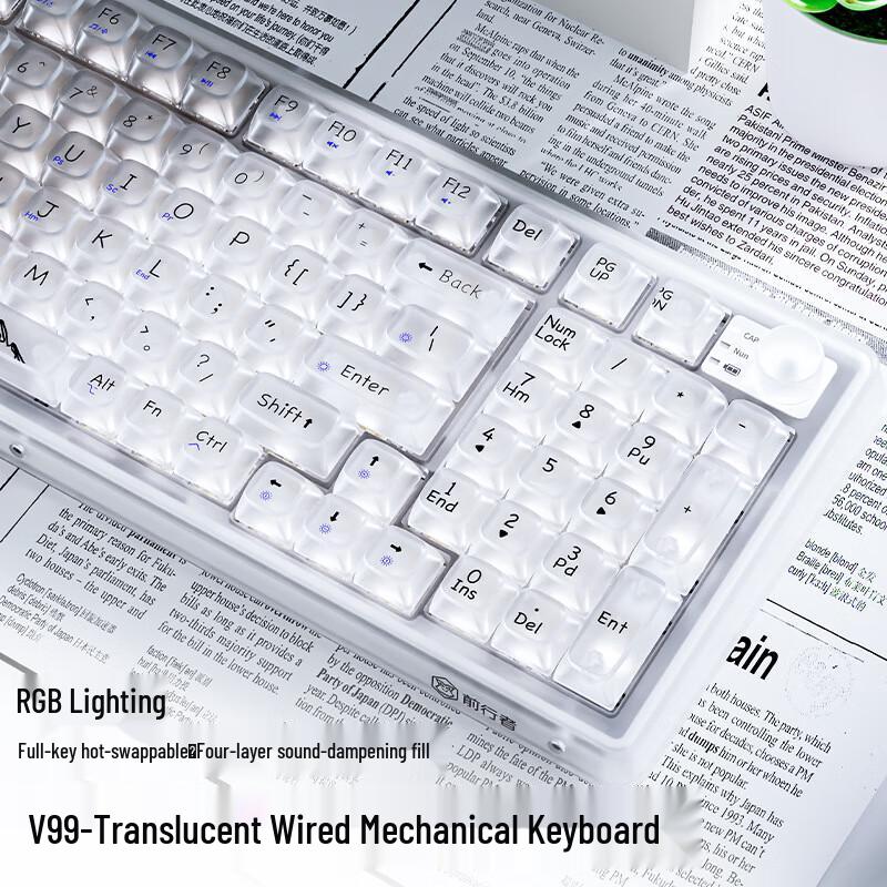 Zhanwei V99 Wired RGB Mechanical Keyboard and Mouse Set