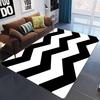 New Chinese Wave Abstract Art Carpet Living Room Coffee Table Bedroom Sofa Nordic Floor Mat 3D Production