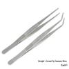 Extra Long Stainless Steel Bent Tip Tweezers for Aquatic Plants and Multi-Purpose Use.