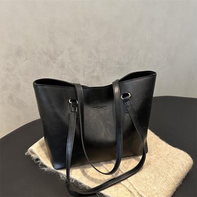 Casual Retro Portable Commuter Bag Women's New Simple Trend Versatile Tote Bag Large Capacity Shoulder Bag