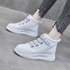Fashion Short Shoes for Women Female Ankle Boots Chunky Sneakers Platform White Booties Elastic Sports Work Footwear Winter 2024 Novelty